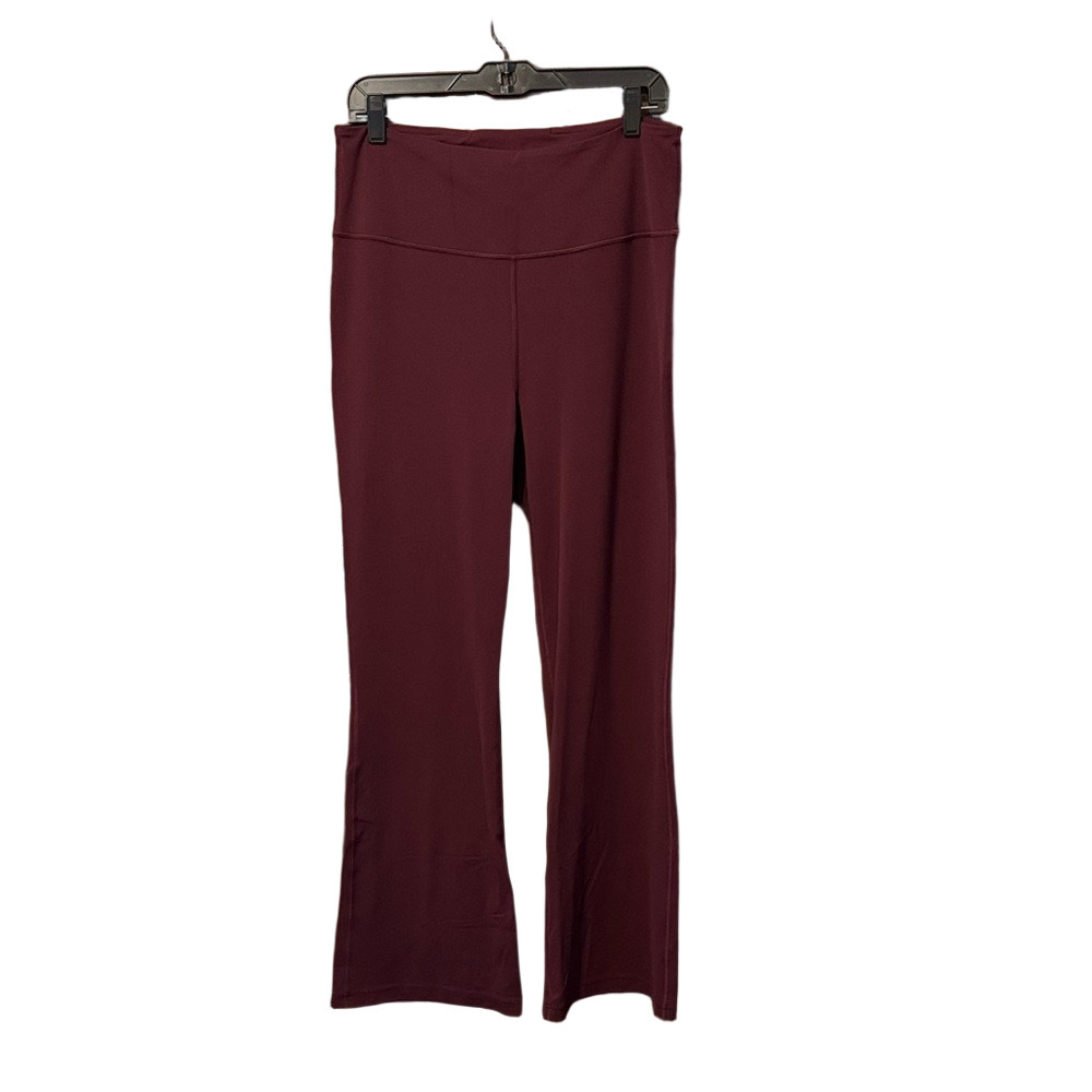 Lululemon Athletica Groove Nulu Super-High-Rise Burgundy Flared Pants Size 14 - Picture 6 of 6